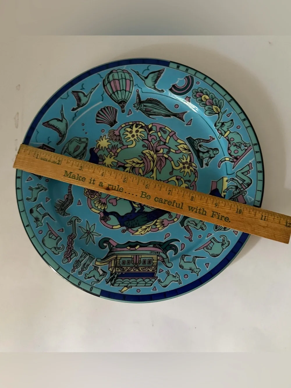 Bopla Vintage Porcelain Dinner Plate Playtime Series By Suisse Langenthal